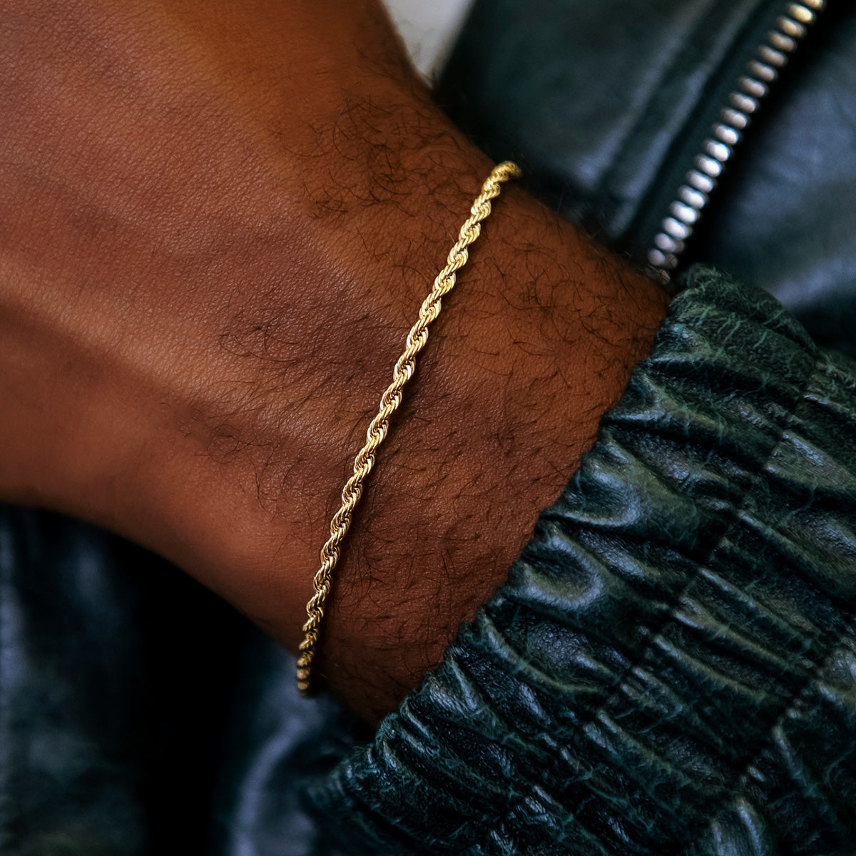 Bracelet Rope 8Shine Or Jaune - 2mm