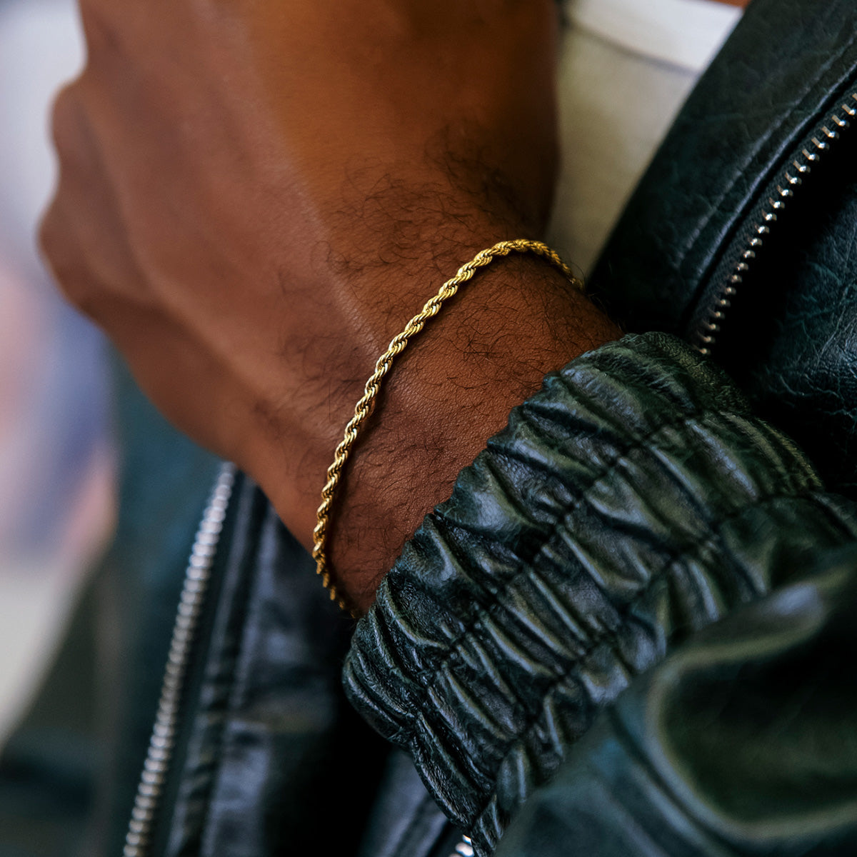 Bracelet Rope 8Shine Or Jaune - 2mm