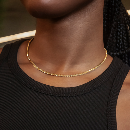 Collier 8Shine — Chaîne Micro Tennis Canary