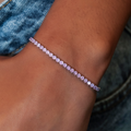 Bracelet 8Shine — Micro Tennis Pink Diamond