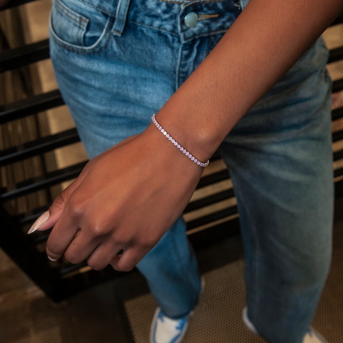 Bracelet 8Shine — Micro Tennis Pink Diamond