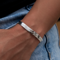 Bracelet 8Shine — Herringbone en Or Blanc 6mm
