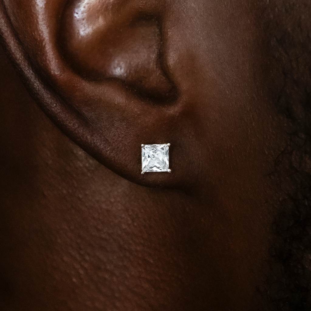 Boucles d’Oreilles 8Shine Square Cut en Diamant - 5mm