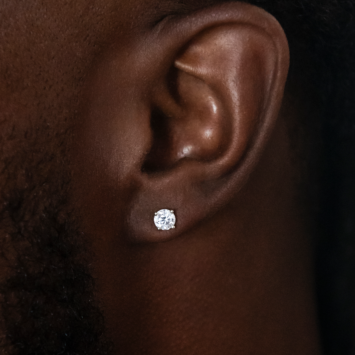 Boucles d’Oreilles 8Shine – Round Cut 5mm en Or Blanc