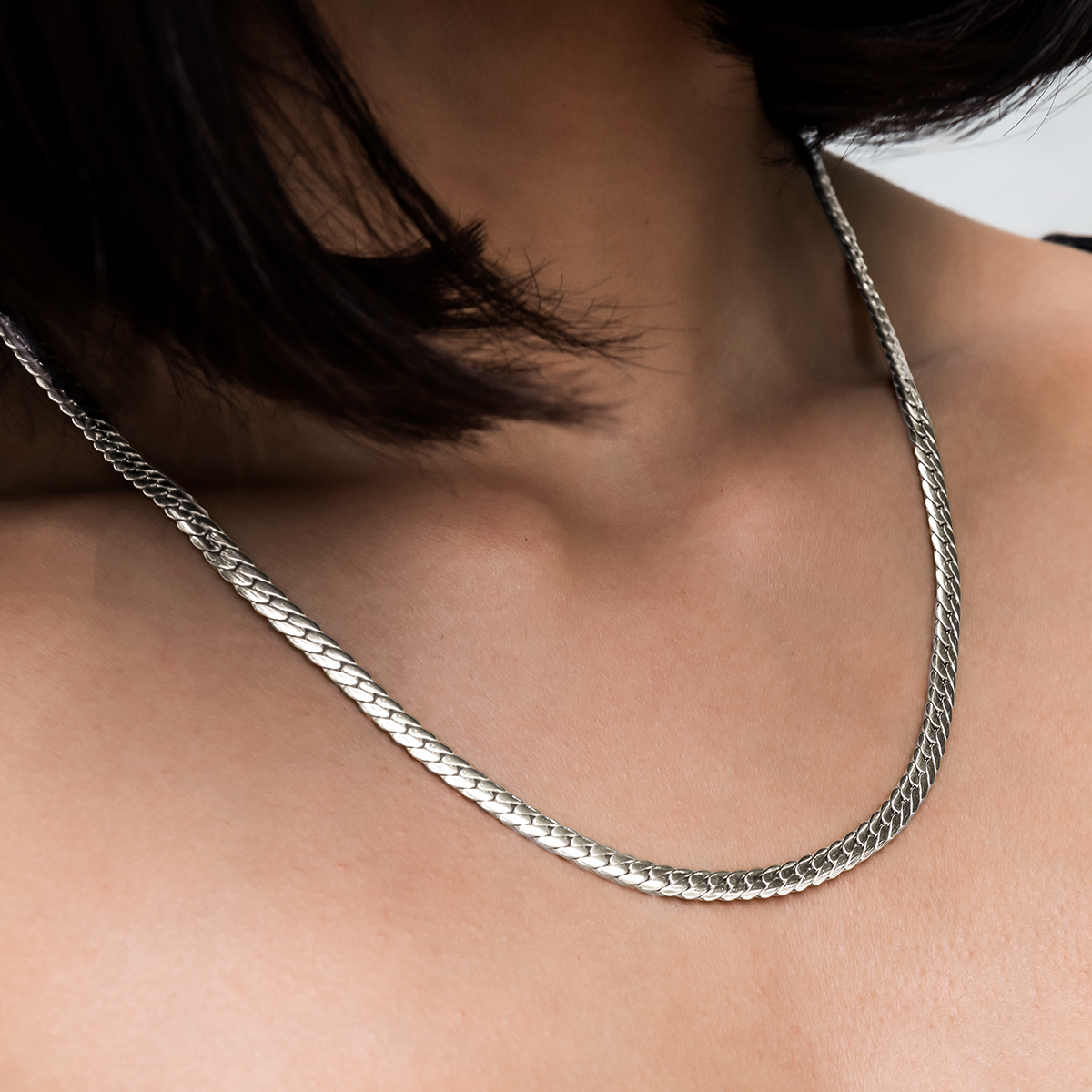 Collier 8Shine — Chaîne South Cuban™ en Or Blanc 5mm