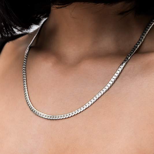 Collier 8Shine — Chaîne South Cuban™ en Or Blanc 5mm