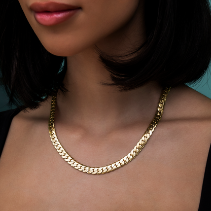 Collier 8Shine — Chaîne South Cuban™ en Or Jaune 8mm