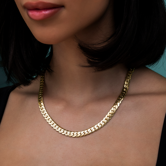 Collier 8Shine — Chaîne South Cuban™ en Or Jaune 8mm