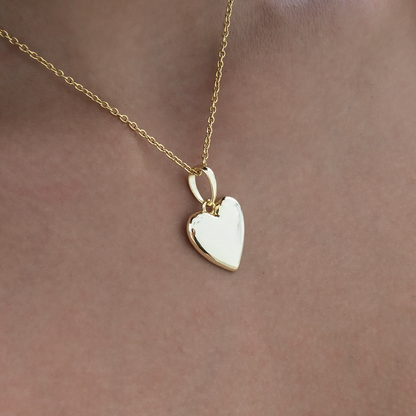 Pendentif 8Shine — Cœur Micro Simple en Or Jaune