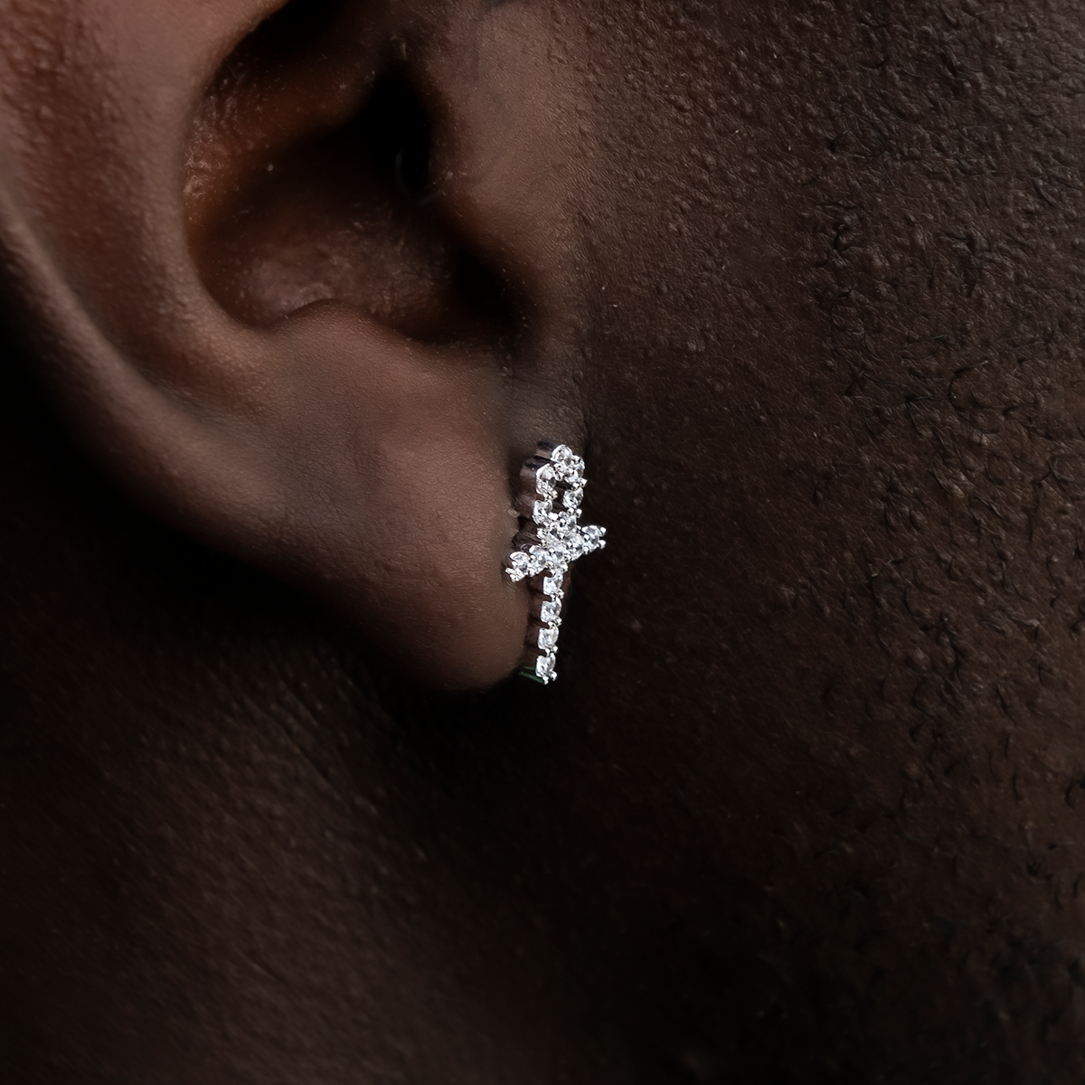Boucles d’Oreilles 8Shine – Diamond Ankh Stud