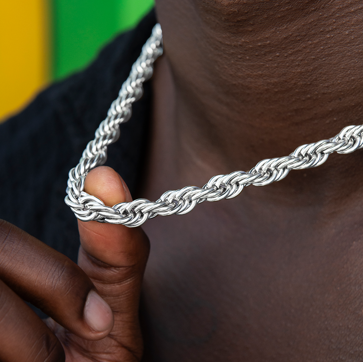 Chaîne 8Shine  Rope en Or Blanc – 8mm