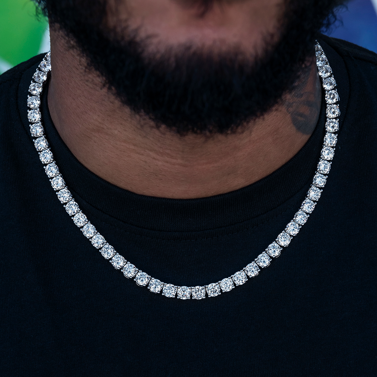 Chaîne Tennis Diamond 8Shine en Or Blanc – 7 mm