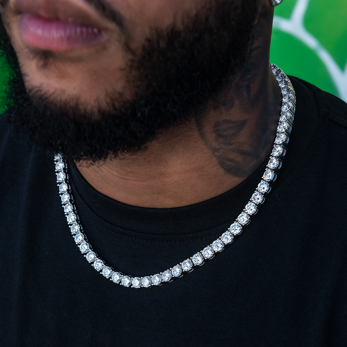 Chaîne Tennis Diamond 8Shine en Or Blanc – 7 mm