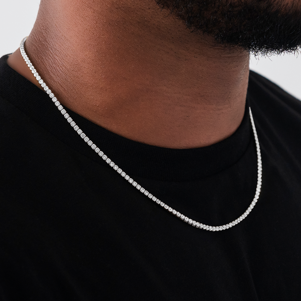 Chaine 8Shine Tennis Micro en Argent - 2.5mm