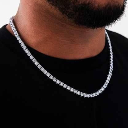 Chaîne Tennis Diamond 8Shine en Or Blanc – 5 mm