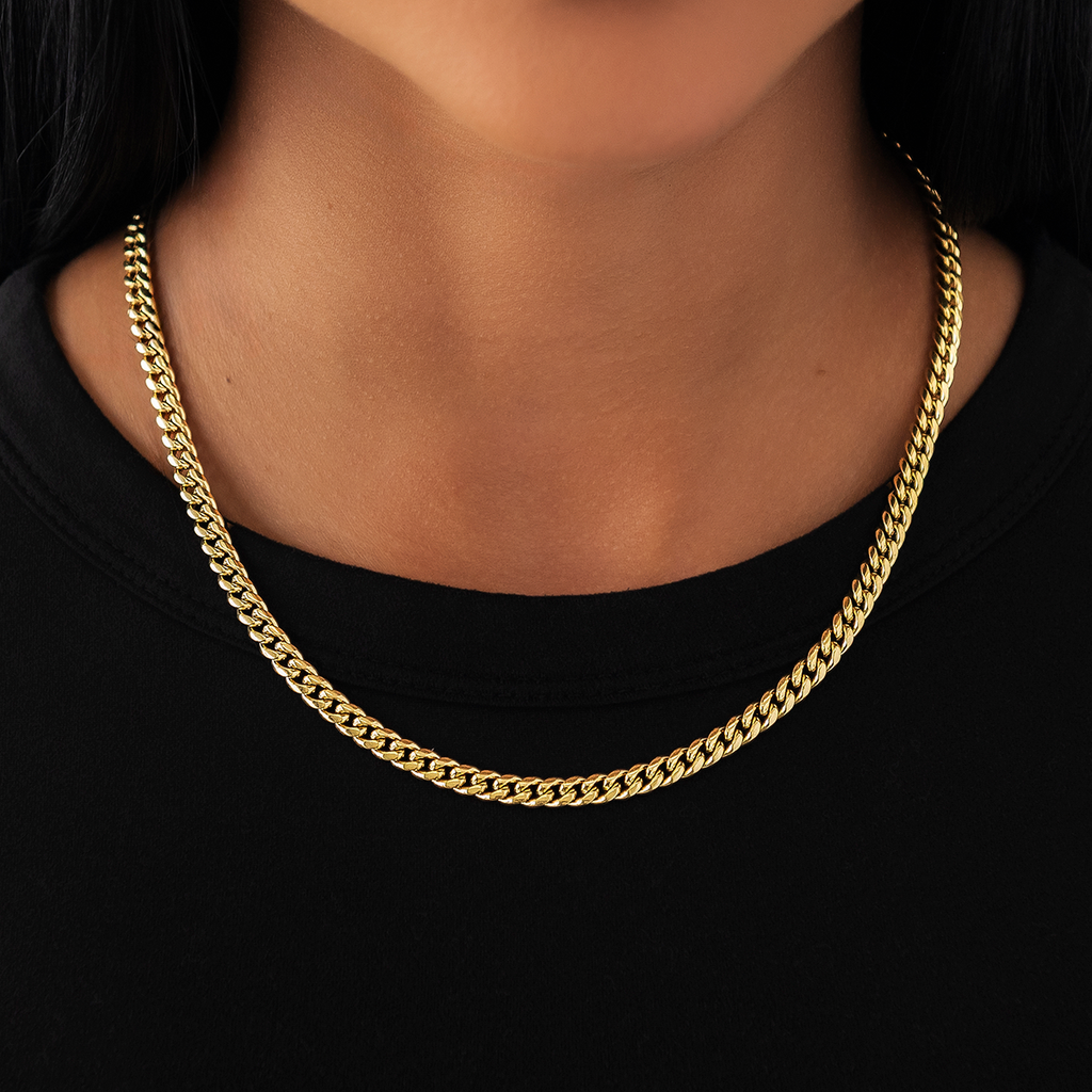 Collier 8Shine - Chaîne Cuban Link en Or Jaune 5mm