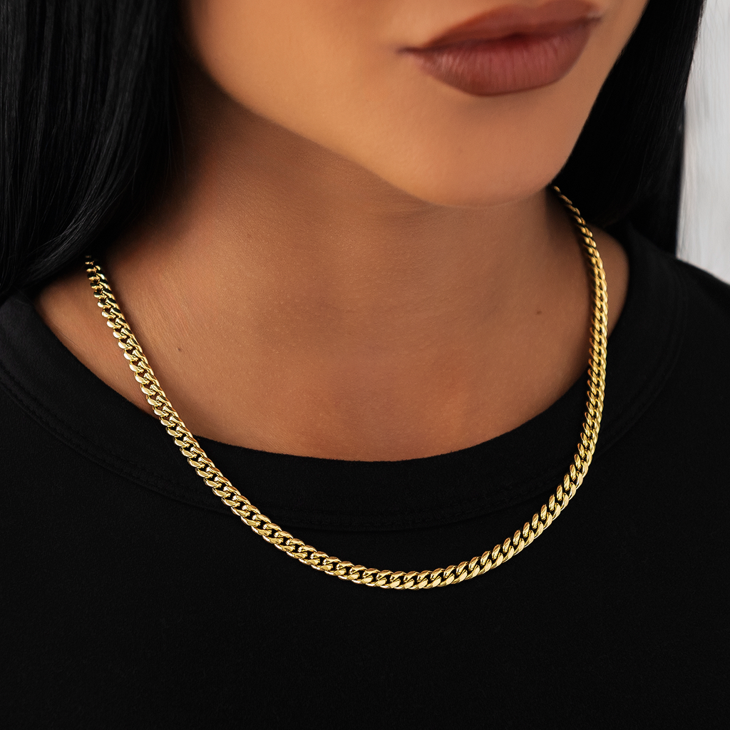 Collier 8Shine - Chaîne Cuban Link en Or Jaune 5mm