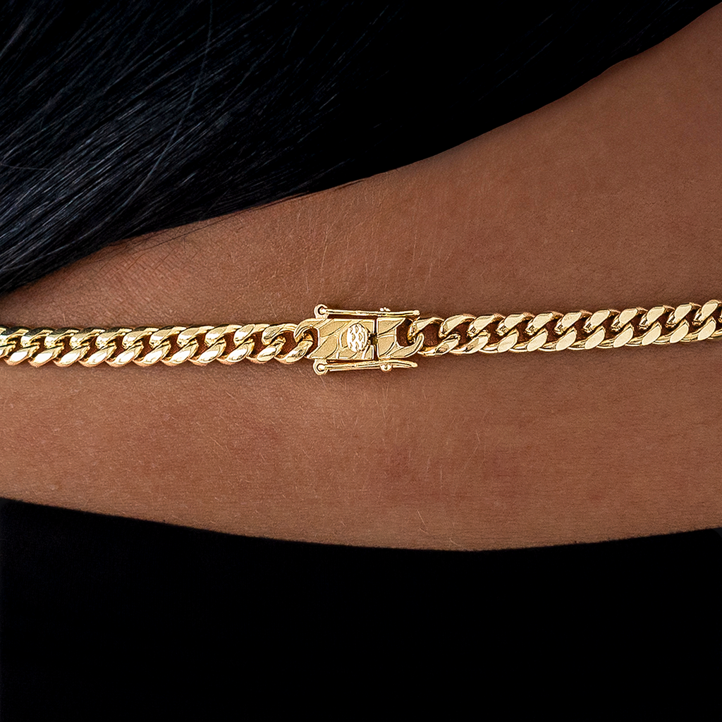 Collier 8Shine - Chaîne Cuban Link en Or Jaune 5mm