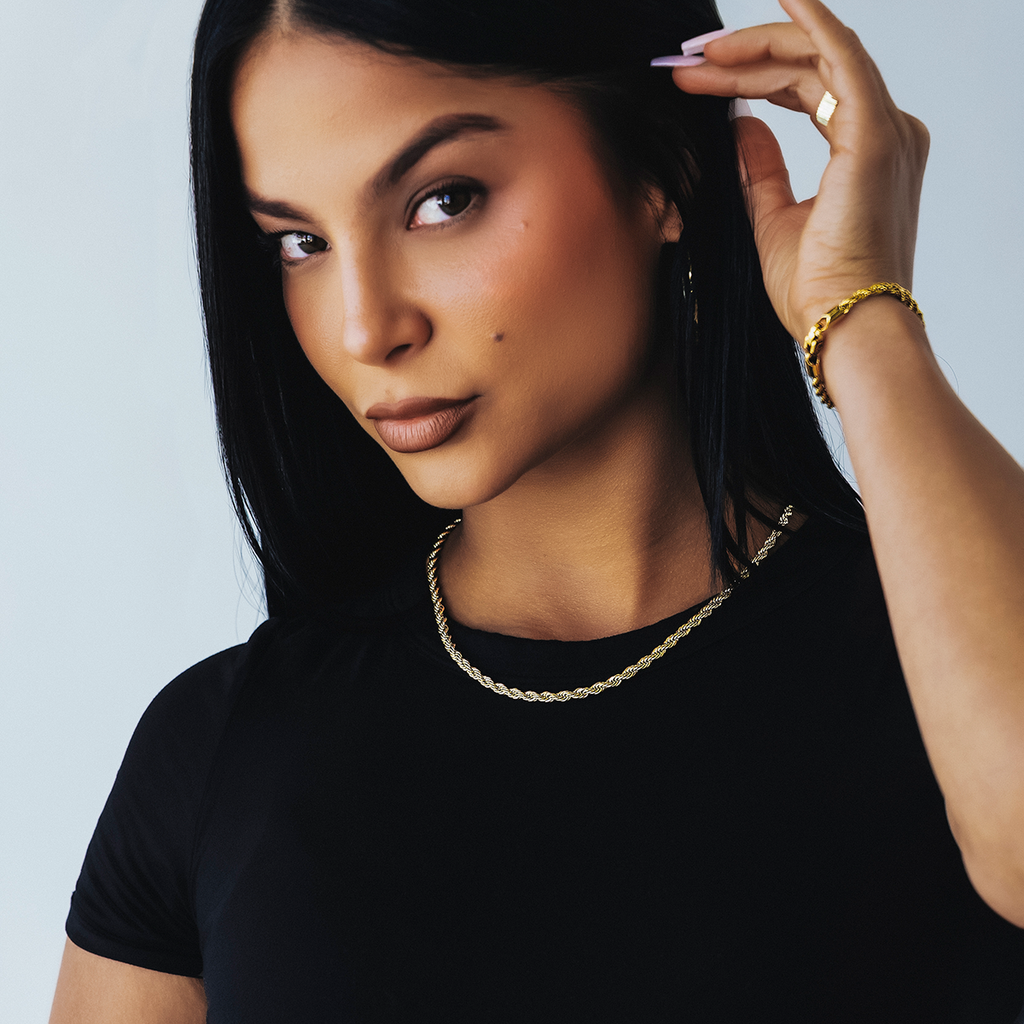 Collier 8Shine — Chaîne Rope en Or 4mm