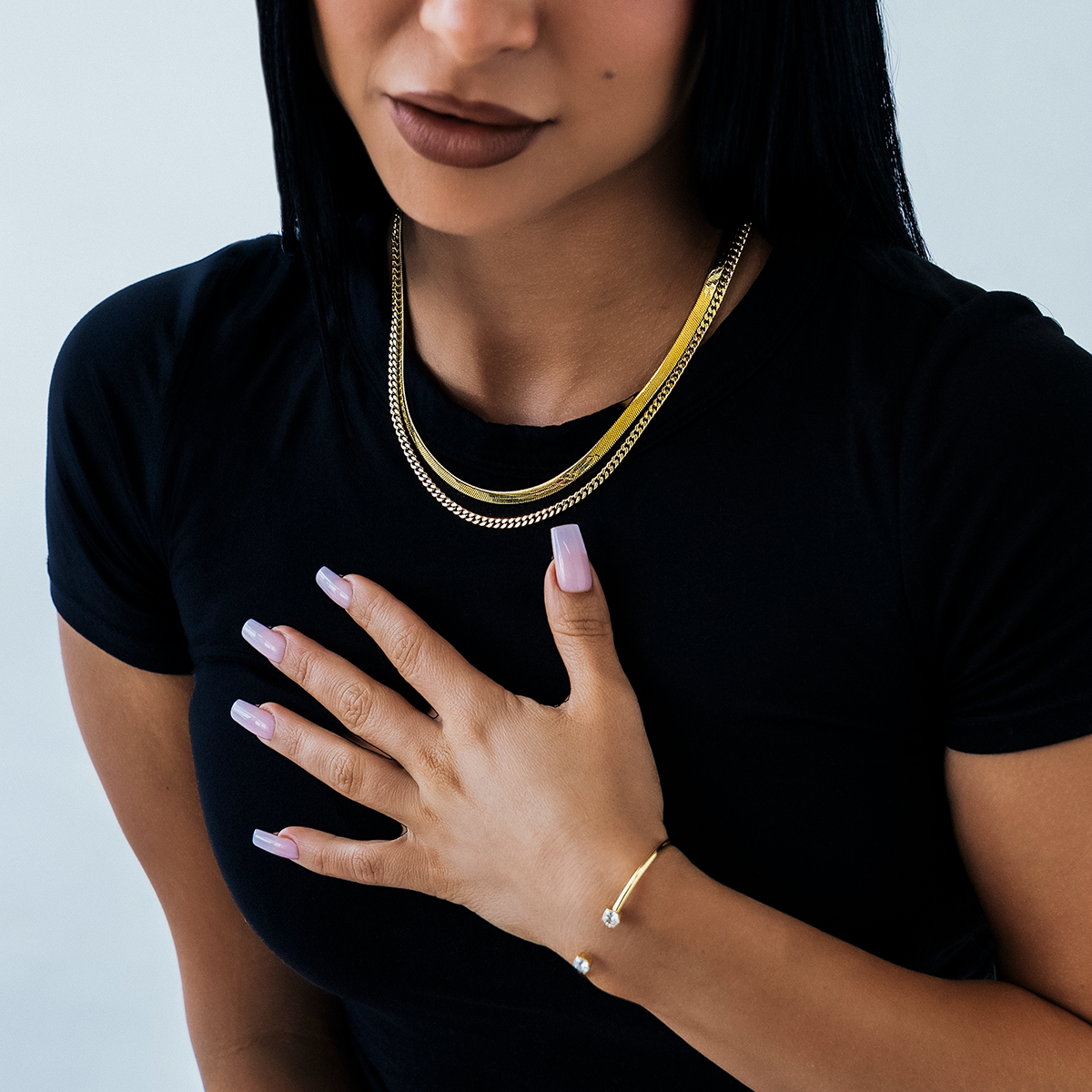 Collier 8Shine – Micro Cuban 3mm en Or Jaune