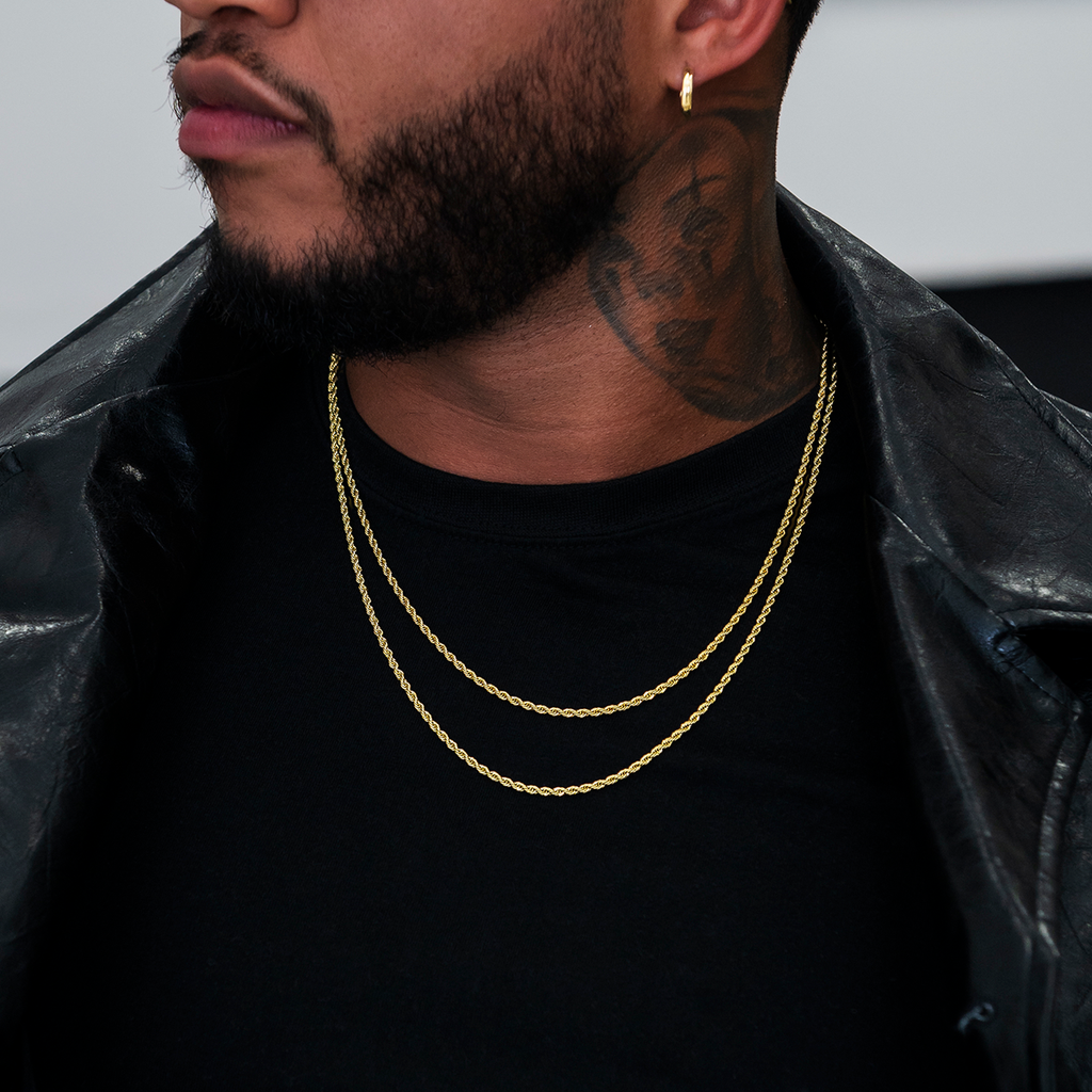 Chaîne 8Shine Rope en Or Jaune – 2mm