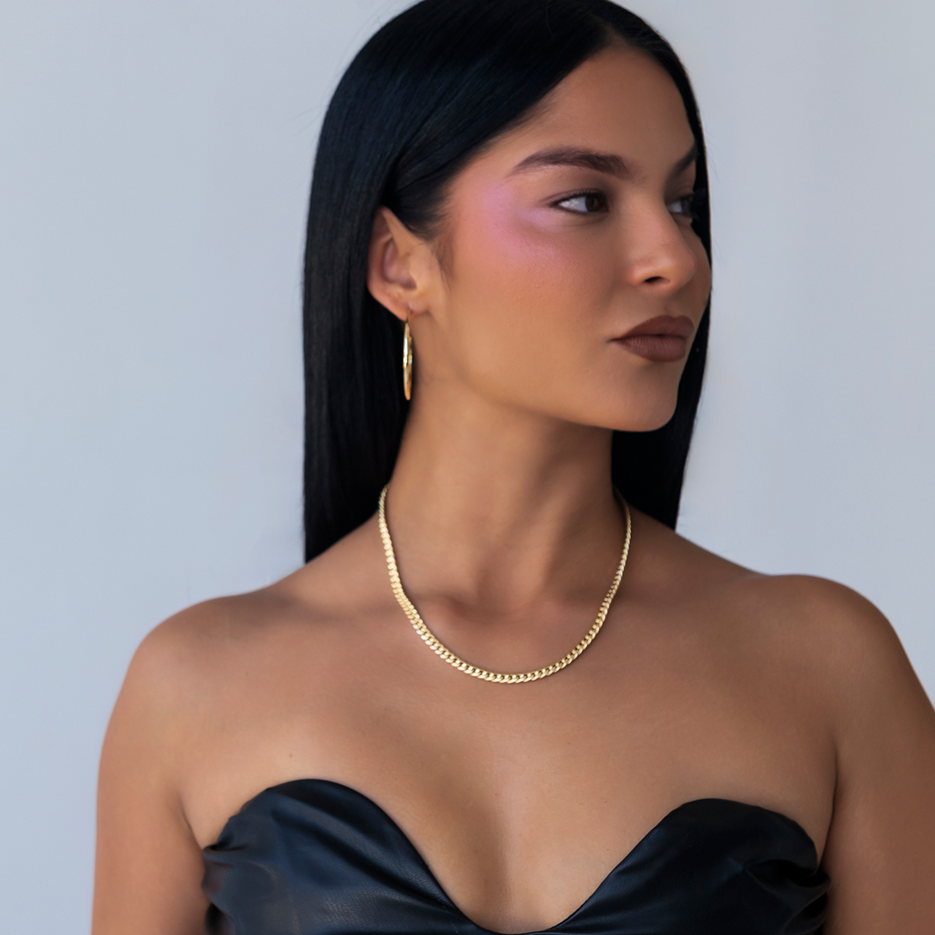 Collier 8Shine - Chaîne Cuban Link en Or Jaune 5mm