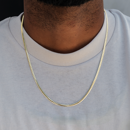 Chaîne 8Shine South Beach Cuban™ Or jaune - 3 mm