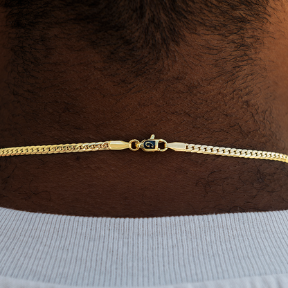Chaîne 8Shine South Beach Cuban™ Or jaune - 3 mm