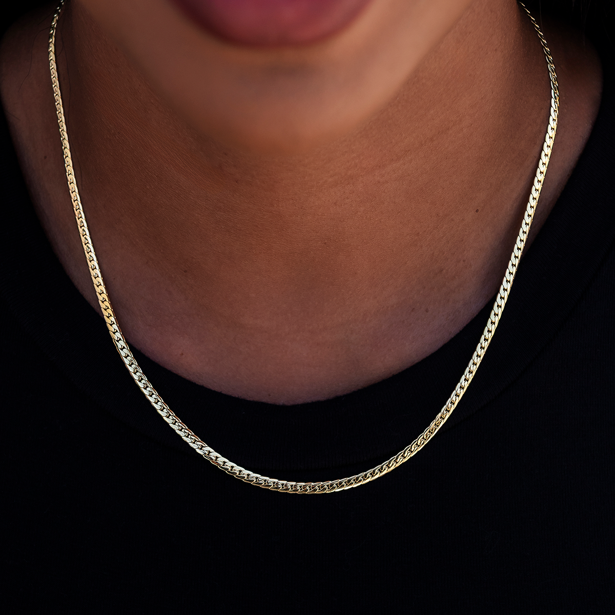 Collier 8Shine — Chaîne South Cuban™ en Or Jaune 3mm