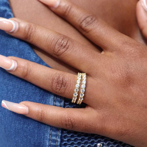 Bague 8Shine — Eternity Band en Or Jaune Vermeil 2mm