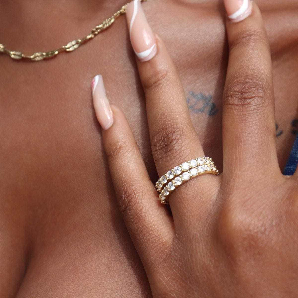 Bague 8Shine — Eternity Band en Or Jaune Vermeil 2mm