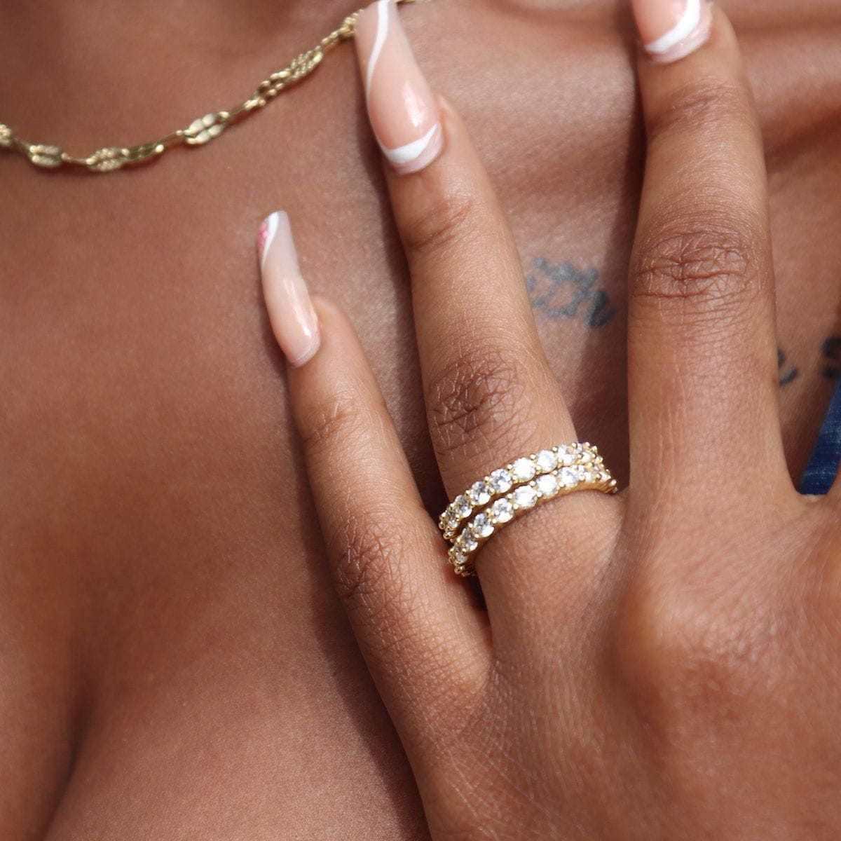 Bague 8Shine — Eternity Band en Or Jaune Vermeil 2mm