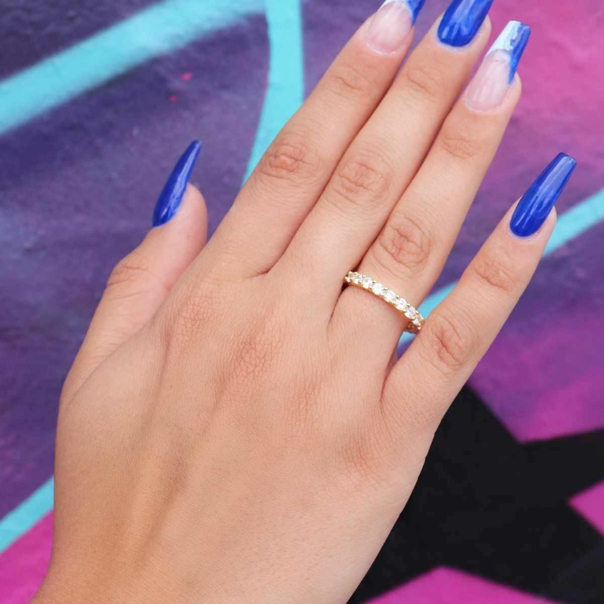 Bague 8Shine — Eternity Band en Or Jaune Vermeil 2mm