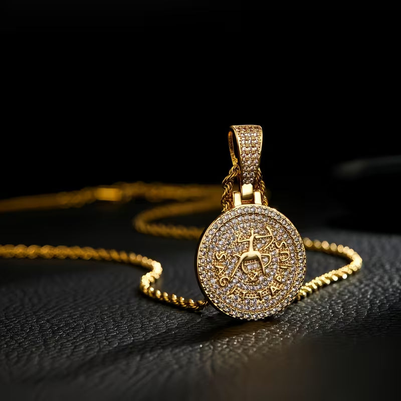 Pendentif 8Shine - Signe du Zodiaque Plaqué Or