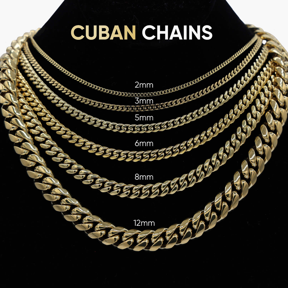 Collier 8Shine — Choker Cuban à Diamants en Or Blanc 12mm