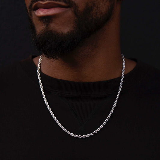 Chaîne 8Shine Rope en Or Blanc  – 4mm