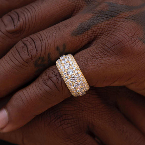 Bague 8Shine – 5 Layer Diamond Band en Or Jaune Vermeil