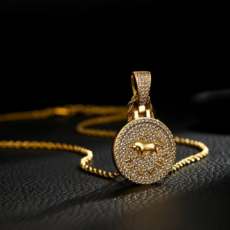 Pendentif 8Shine - Signe du Zodiaque Plaqué Or