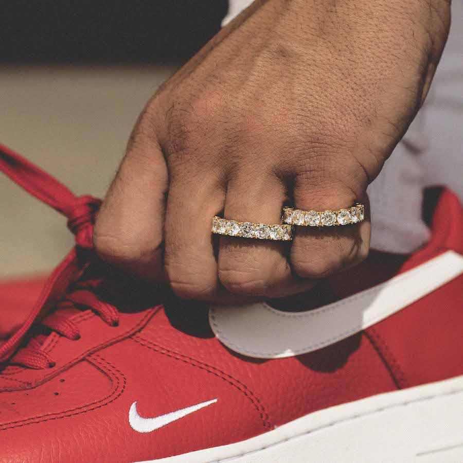 Bague 8Shine – 5mm Eternity Band en Or Jaune Vermeil