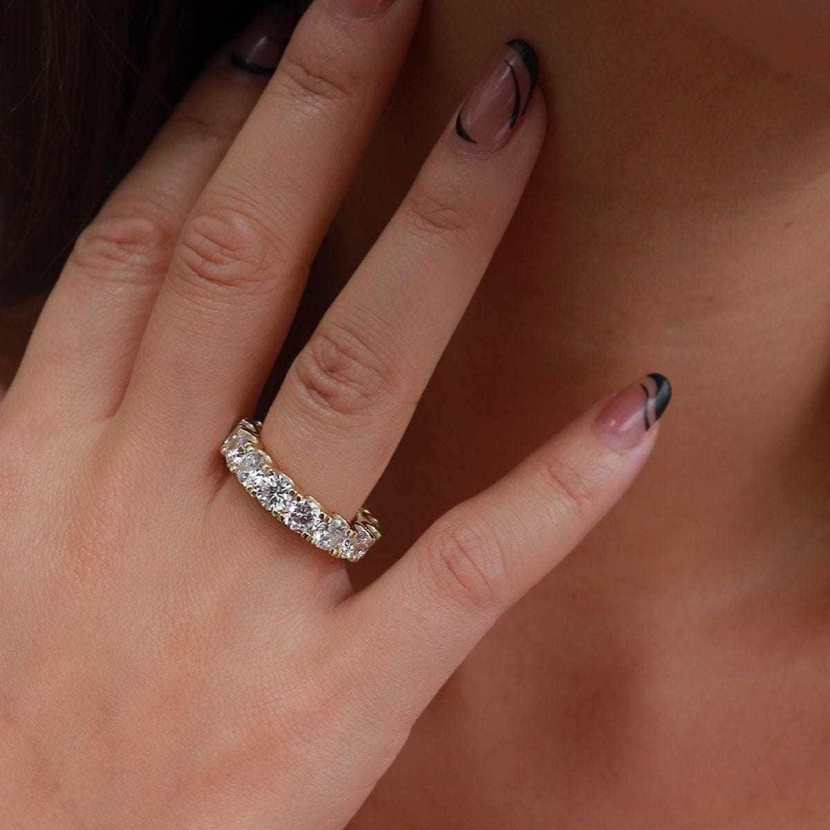 Bague 8Shine — Eternity Band en Or Jaune Vermeil 5mm