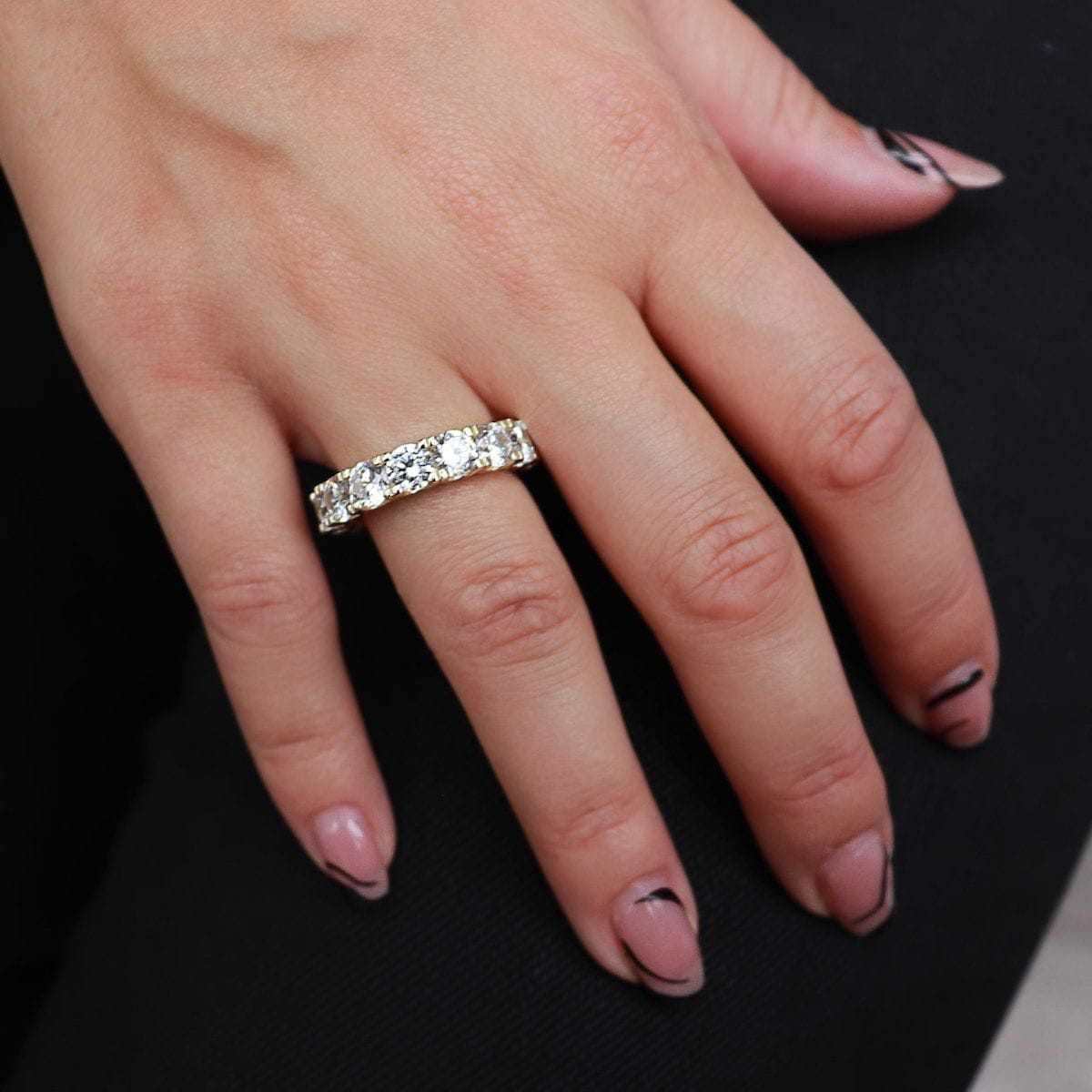 Bague 8Shine — Eternity Band en Or Jaune Vermeil 5mm