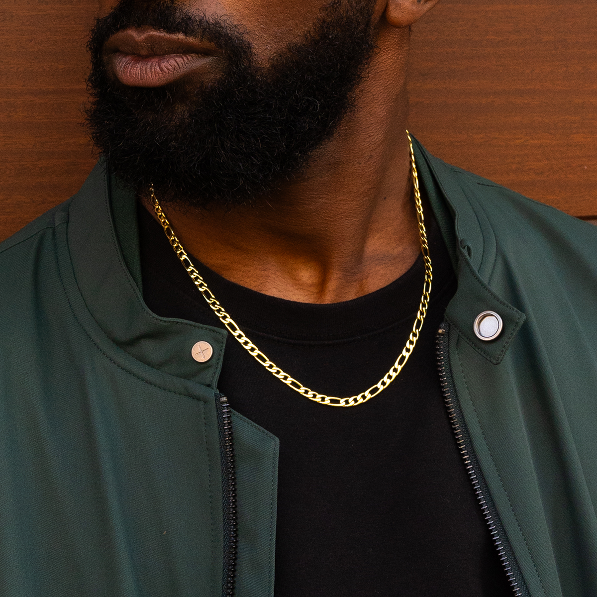 Chaîne 8Shine Figaro en Or Jaune – 4mm