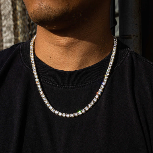Collier 8Shine Diamond Tennis Or jaune - 5 mm