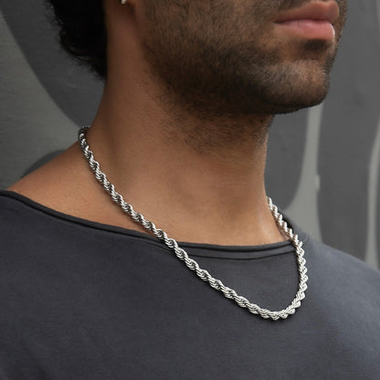 Chaîne 8Shine Rope en Or Blanc – 6mm
