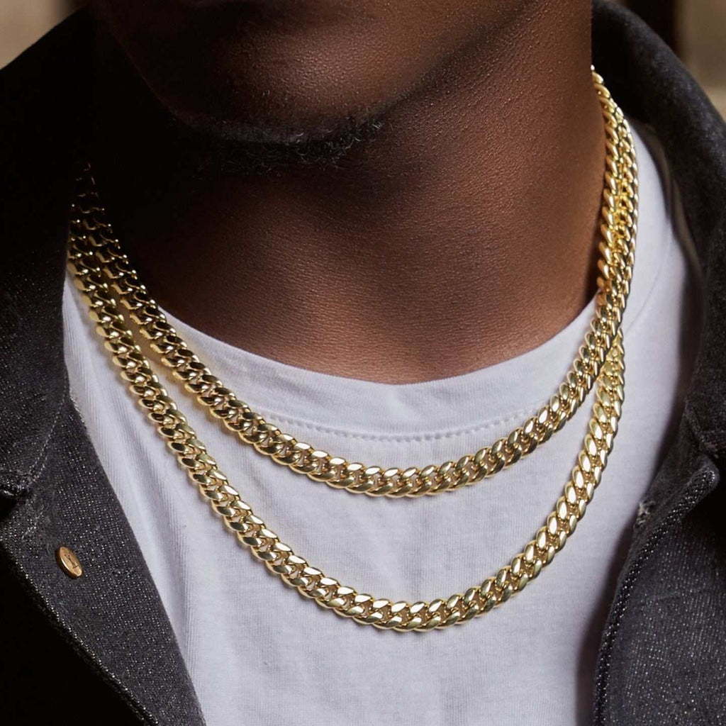 Chaîne Cuban Signature 8Shine en Or jaune – 6 mm