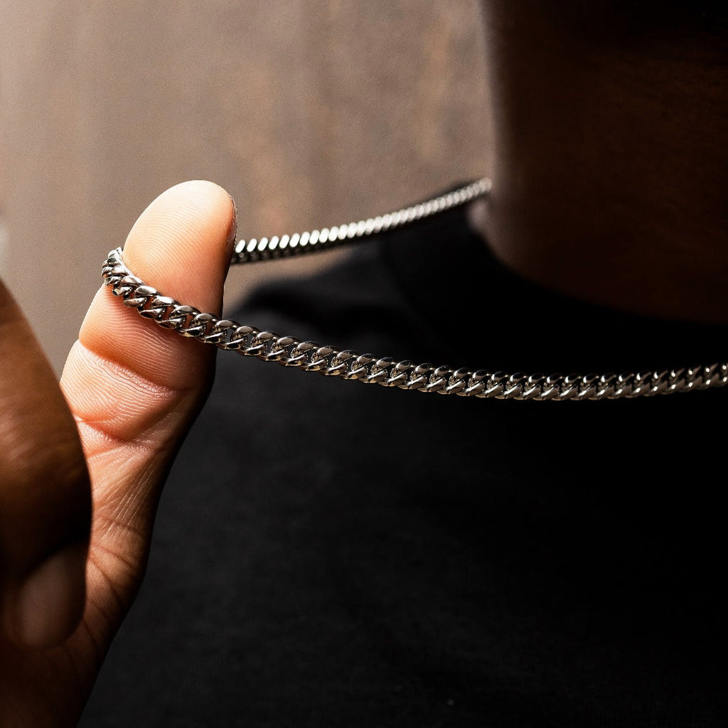 Chaîne 8Shine Cuban Link Or blanc - 5 mm