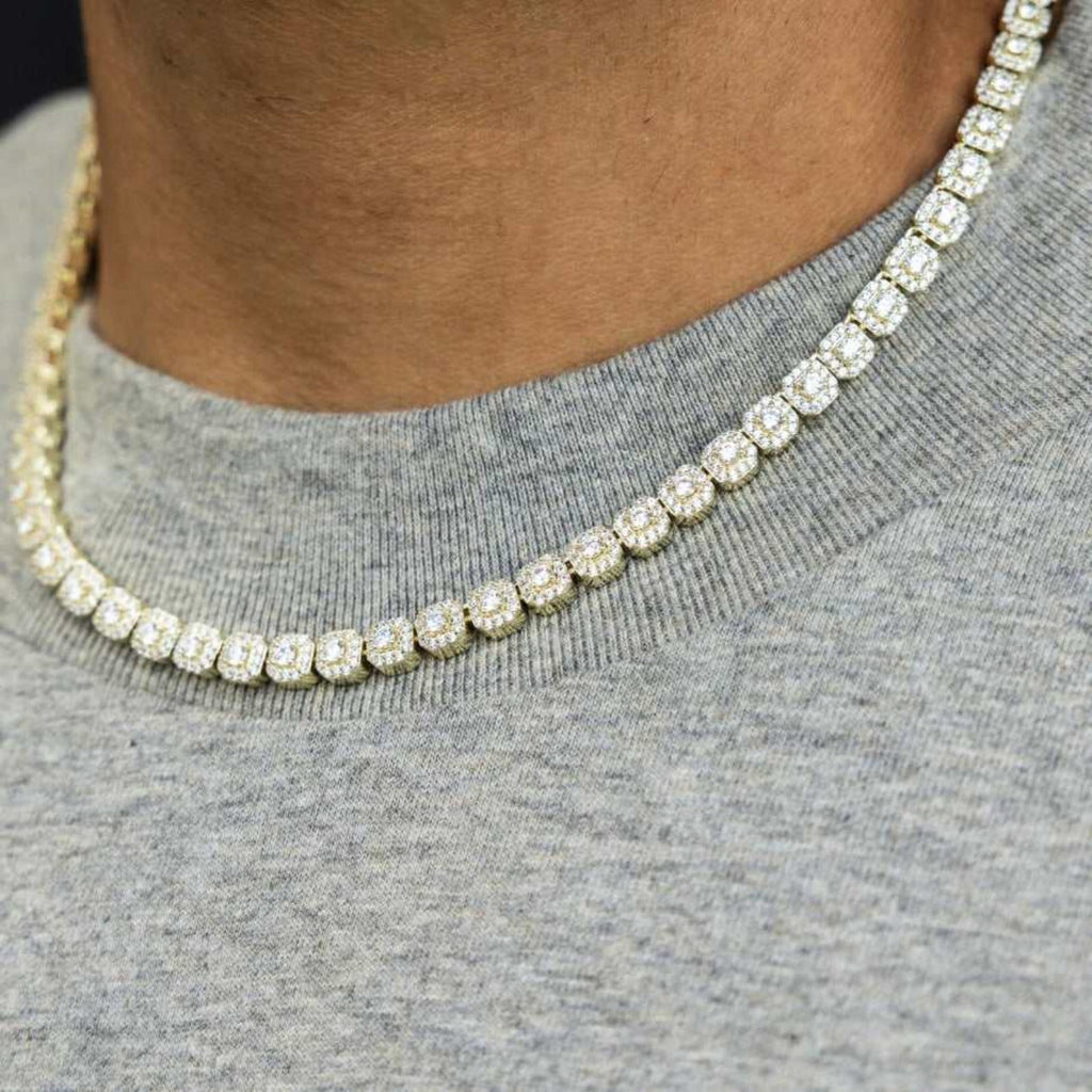 Chaine 8Shine Micro Clustered Tennis Or - 6mm
