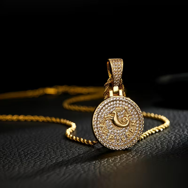 Pendentif 8Shine - Signe du Zodiaque Plaqué Or