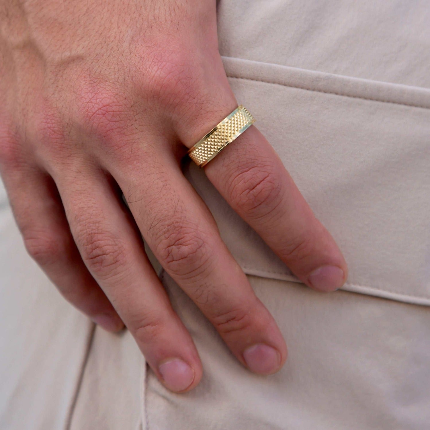 Bague 8Shine – Grooved Spike Ring