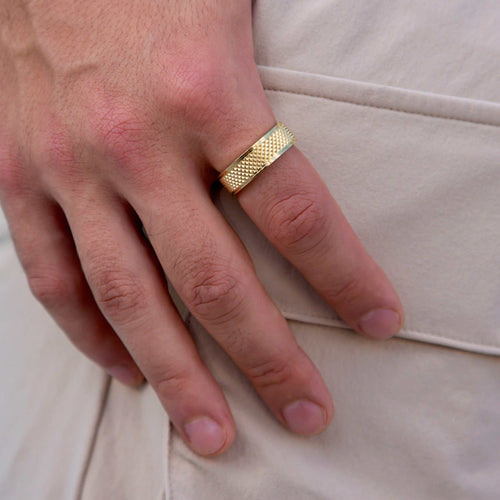 Bague 8Shine – Grooved Spike Ring
